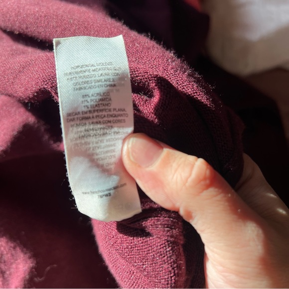 ☀️ French connection purple/plum mock turtleneck sweater - Picture 7 of 7